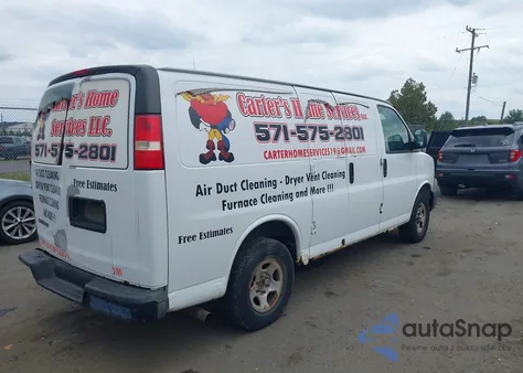 2008 Chevrolet Express Work Van из США, поврежденный, VIN 1GCFG15X481190344